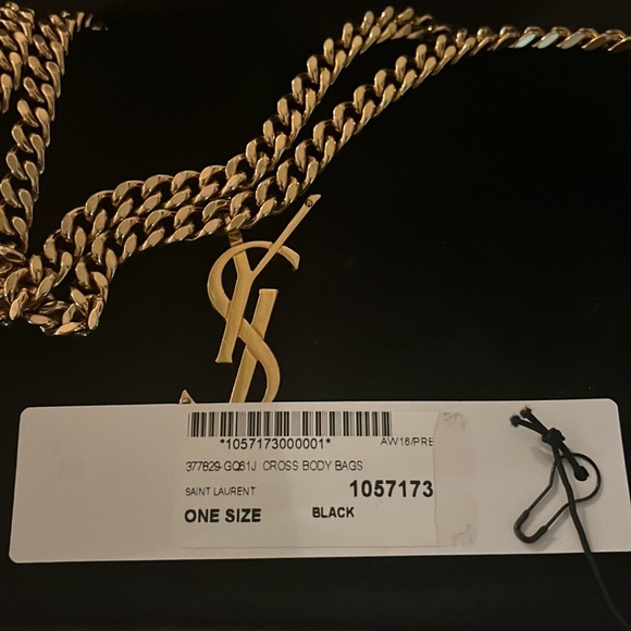 Yves Saint Laurent black velvet cross body bag/WOC - Picture 14 of 17